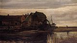 Vincent van Gogh Watermill at Gennep painting